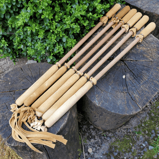 19″ (48cm) Buckskin Powwow Drumstick Beater - Tachini Drums