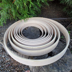 Round maple hand drum frames