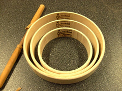 Round maple hand drum frames