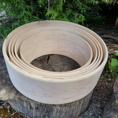 Round maple double sided drum frames - Tachini Drums