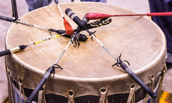 Native American rawhide hand drum