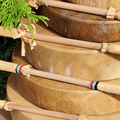 16″ (41cm) Buckskin Drumstick Beater - Tachini Drums