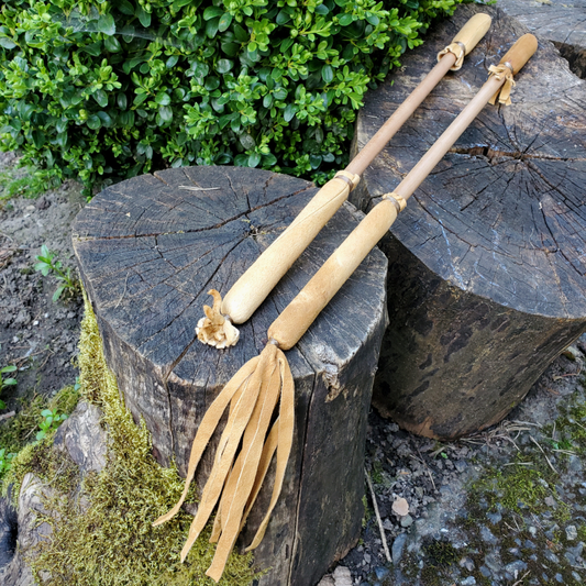 19″ (48cm) Buckskin Powwow Drumstick Beater - Tachini Drums