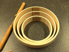 Round maple hand drum frames - Tachini Drums